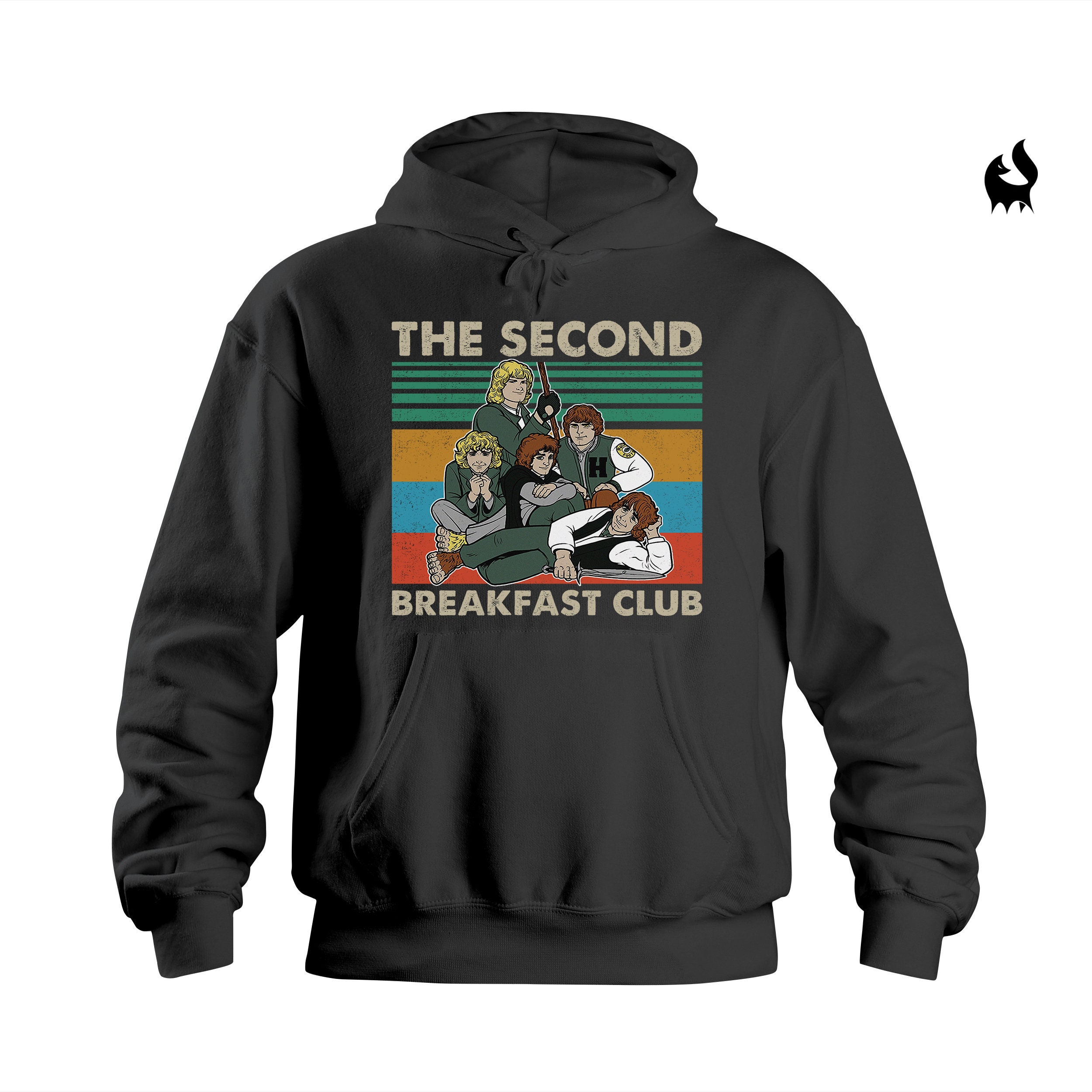 The Second Breakfast Club Lotr Hobbit Retro Vintage Unisex T-Shirt The Second Breakfast Club Lotr Hobbit Retro Vintage Unisex T-Shirt