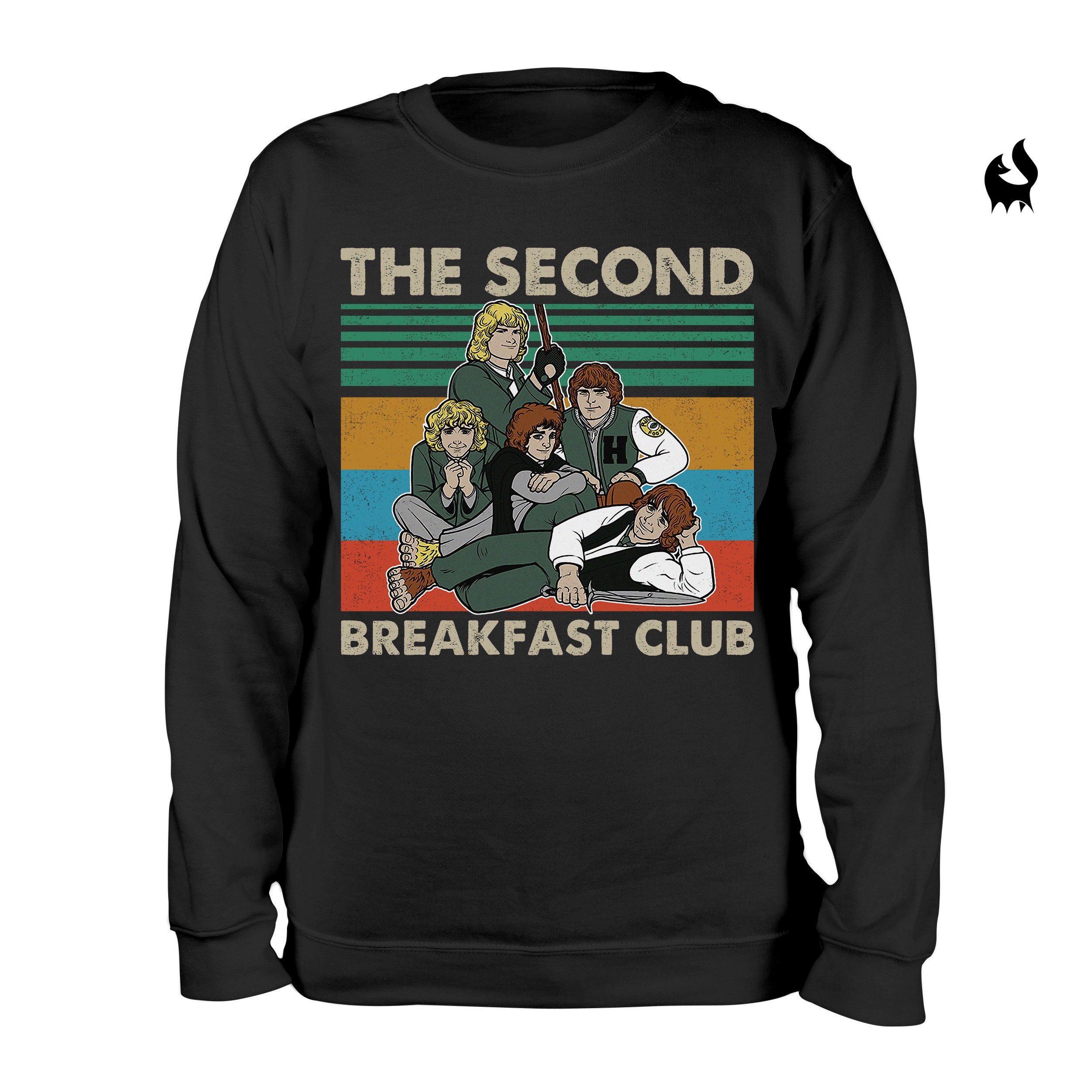 The Second Breakfast Club Lotr Hobbit Retro Vintage Unisex T-Shirt The Second Breakfast Club Lotr Hobbit Retro Vintage Unisex T-Shirt
