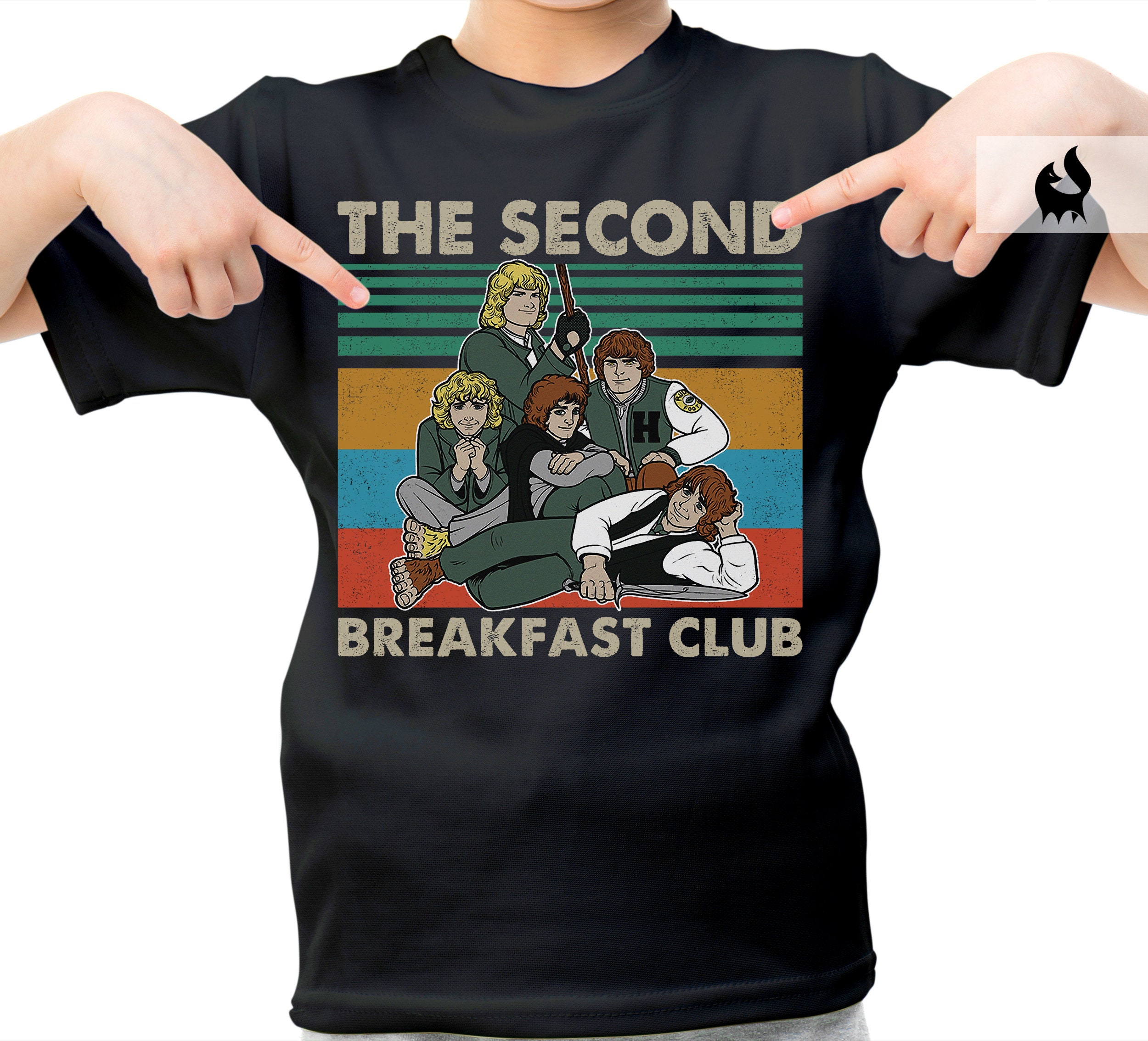 The Second Breakfast Club Lotr Hobbit Retro Vintage Unisex T-Shirt The Second Breakfast Club Lotr Hobbit Retro Vintage Unisex T-Shirt