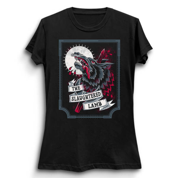 The Slaughtered Lamb Werewolf Horror Beer Label Unisex T-Shirt The Slaughtered Lamb Werewolf Horror Beer Label Unisex T-Shirt