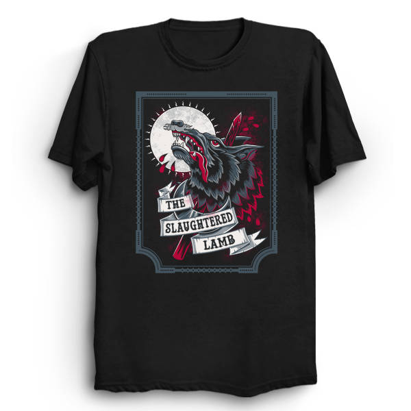 The Slaughtered Lamb Werewolf Horror Beer Label Unisex T-Shirt The Slaughtered Lamb Werewolf Horror Beer Label Unisex T-Shirt
