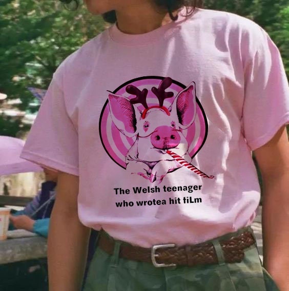 The Welsh Nager Who Wrotea Hit Film Pink Pig Unisex T-Shirt The Welsh Nager Who Wrotea Hit Film Pink Pig Unisex T-Shirt