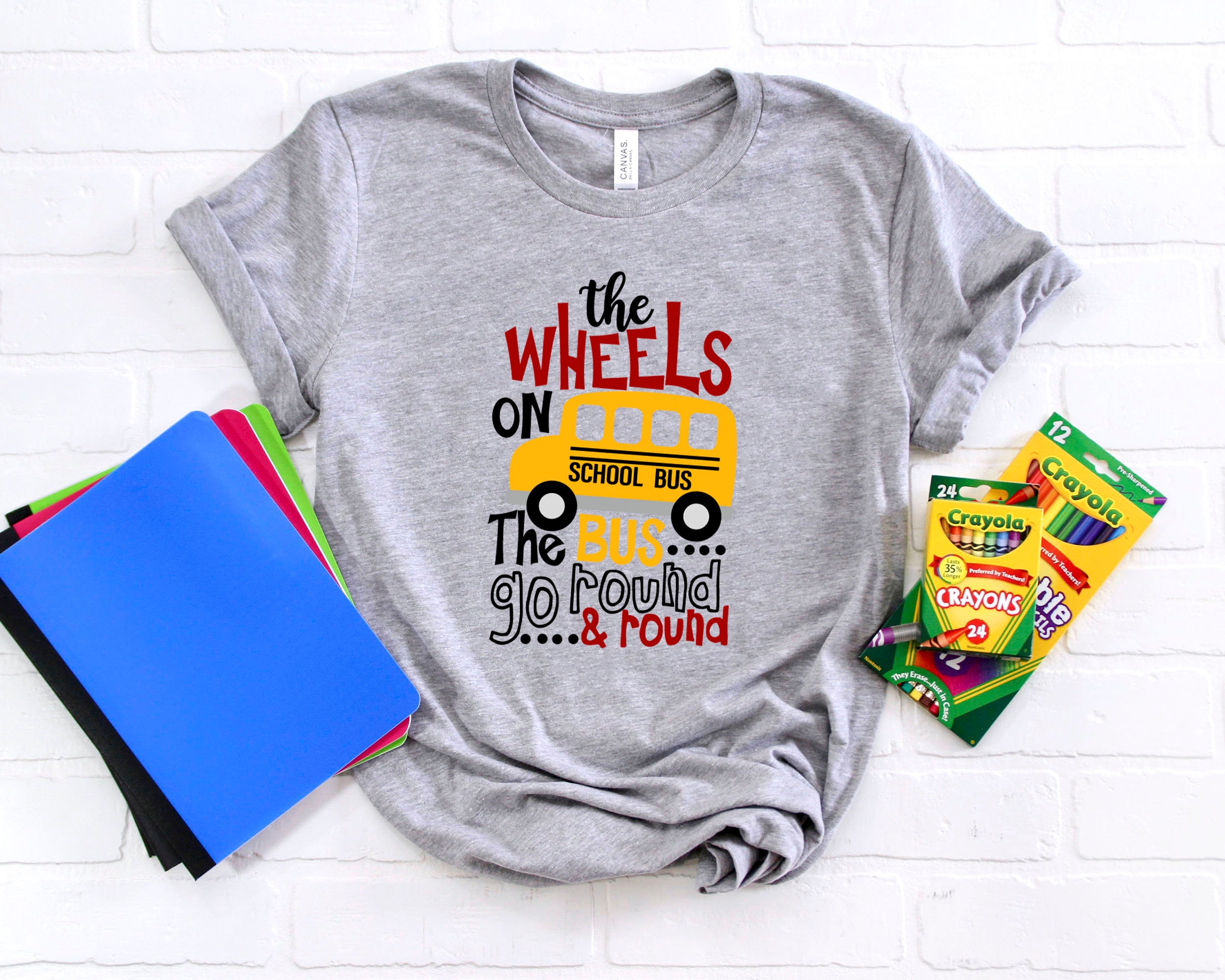 The Wheels On The Bus Go Back To School Cute Kids First Day Of School Unisex T-Shirt The Wheels On The Bus Go Back To School Cute Kids First Day Of School Unisex T-Shirt