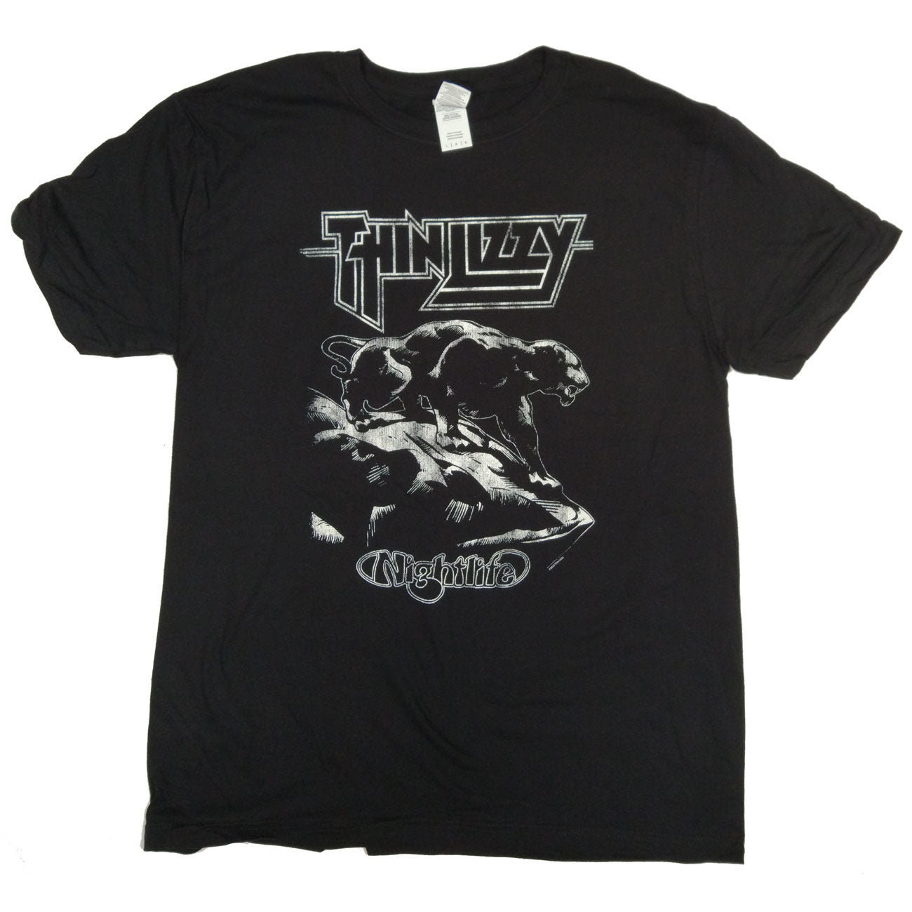 Thin Lizzy Nightlife Black & White Shirt Thin Lizzy Nightlife Black & White Shirt