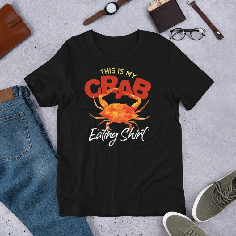 This Is My Crab Eating Tee National Crab Fest Seafood Pun Short-Sleeve Unisex T-Shirt This Is My Crab Eating Tee National Crab Fest Seafood Pun Short-Sleeve Unisex T-Shirt