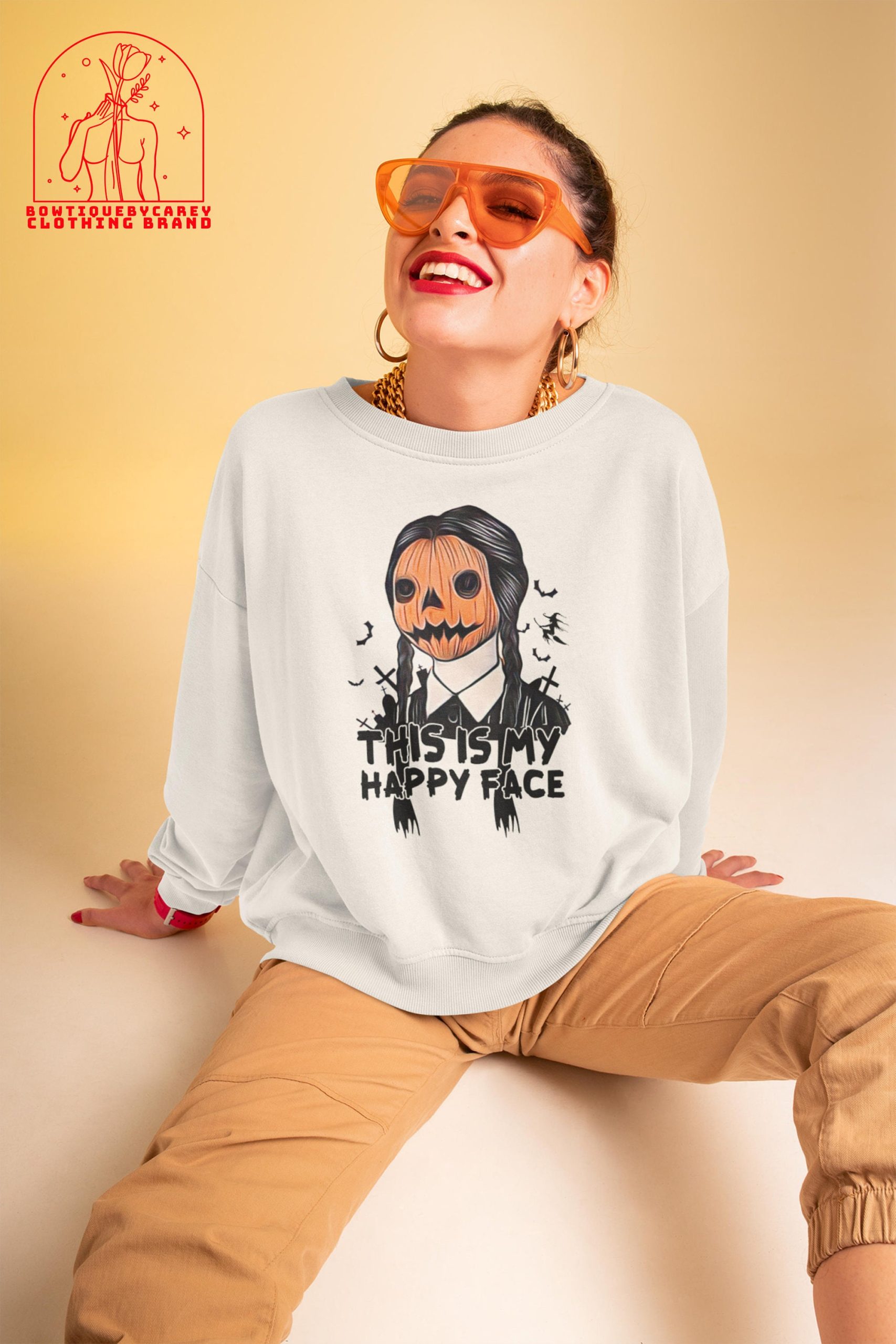 This Is My Happy Face Wednesday The Addams Family Halloween Unisex T-Shirt This Is My Happy Face Wednesday The Addams Family Halloween Unisex T-Shirt