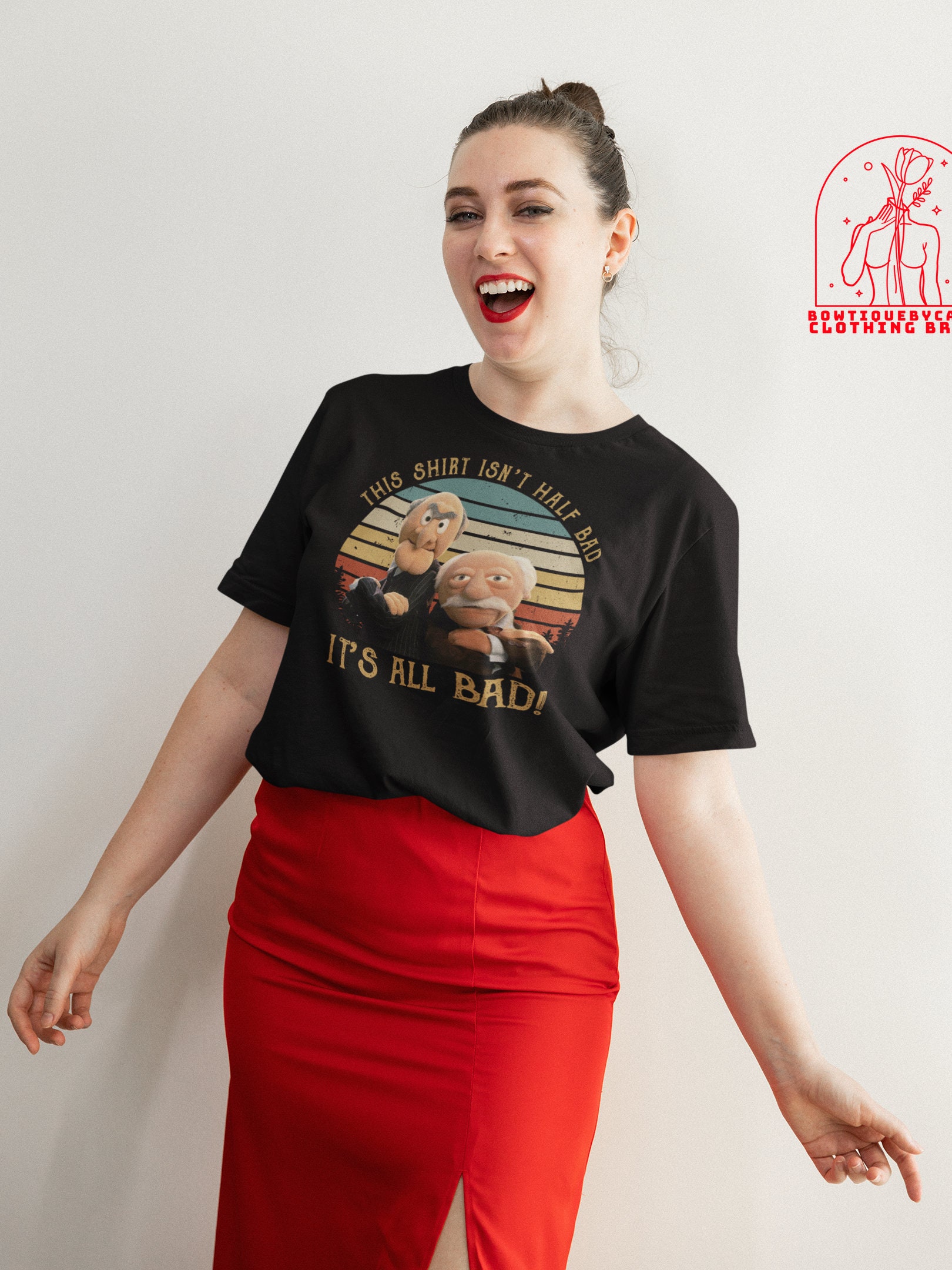 This Isn't Half Bad It's All Bad The Muppet Show Muppet Puppet Statler Waldorf Unisex T-Shirt This Isn't Half Bad It's All Bad The Muppet Show Muppet Puppet Statler Waldorf Unisex T-Shirt