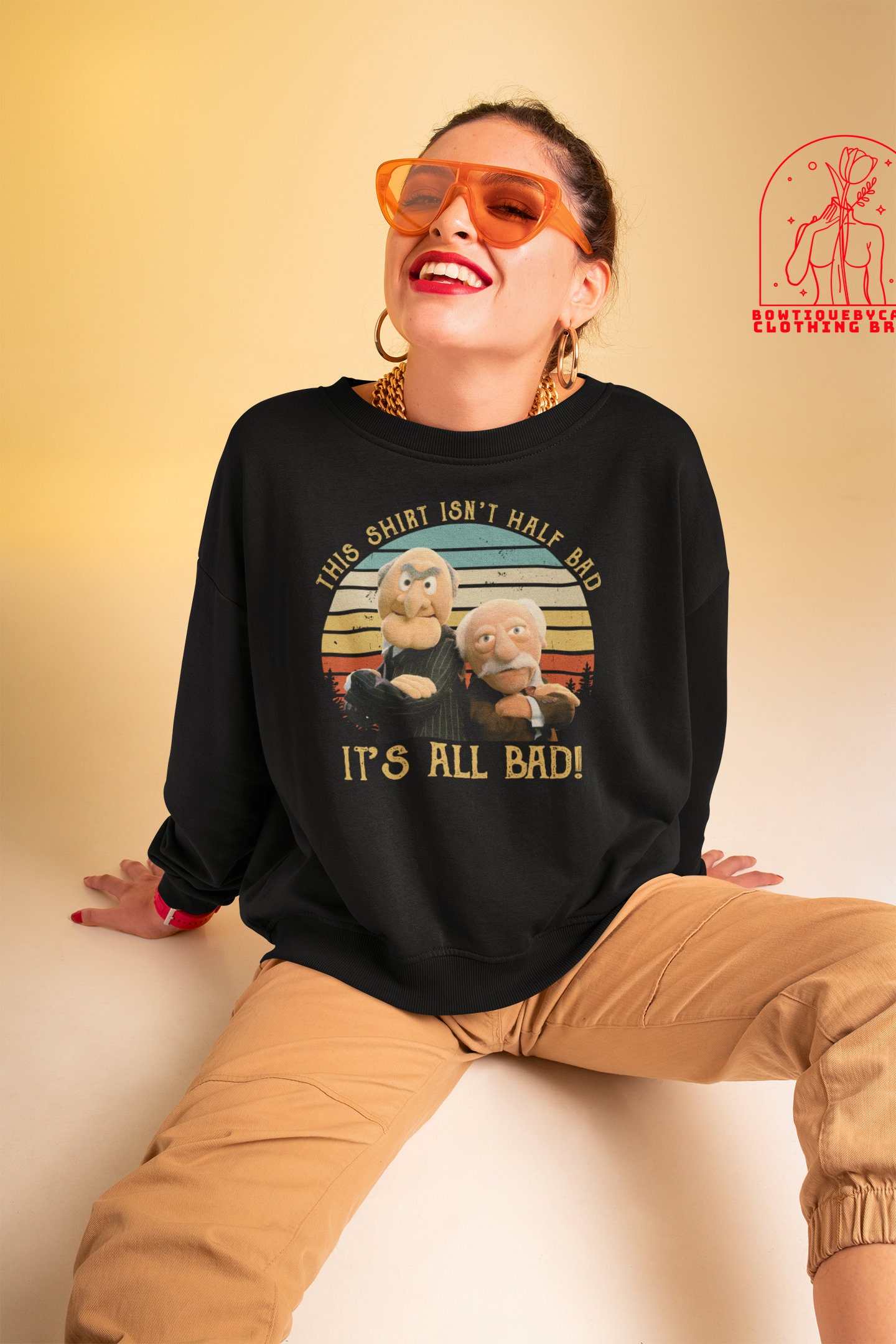 This Isn't Half Bad It's All Bad The Muppet Show Muppet Puppet Statler Waldorf Unisex T-Shirt This Isn't Half Bad It's All Bad The Muppet Show Muppet Puppet Statler Waldorf Unisex T-Shirt