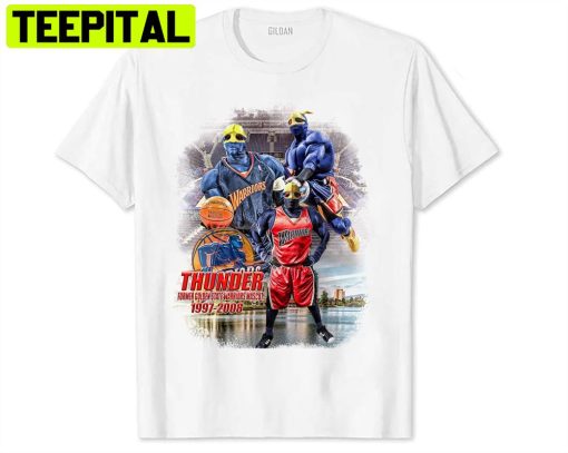 Thunder Voormalige Gsw Mascotte 1997-2008 Gsw Basketbal Unisex T-Shirt