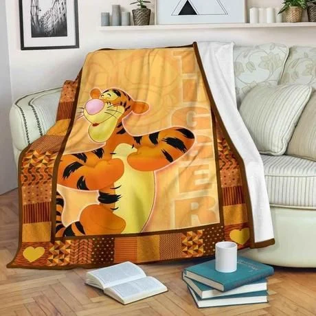 Tigger Fleece Blanket Throw Blanket Gift Tigger Fleece Blanket Throw Blanket Gift