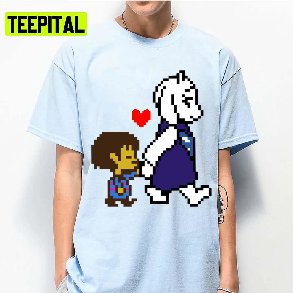 Toriel Frisk Helping Hand Undertale Graphic Unisex T-Shirt Toriel Frisk Helping Hand Undertale Graphic Unisex T-Shirt