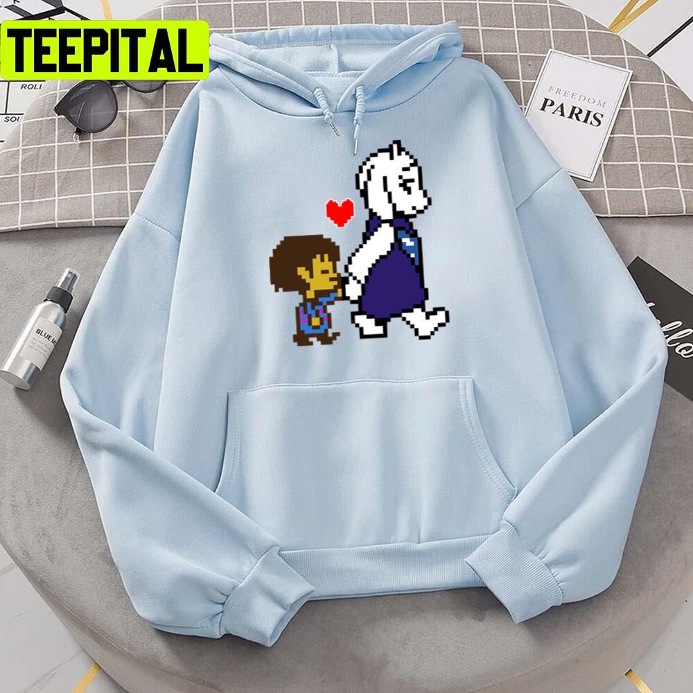 Toriel Frisk Helping Hand Undertale Graphic Unisex T-Shirt Toriel Frisk Helping Hand Undertale Graphic Unisex T-Shirt