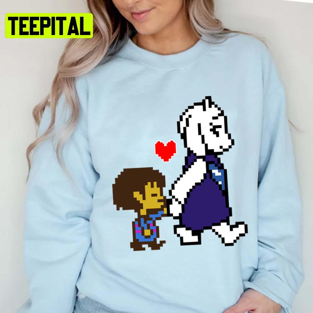 Toriel Frisk Helping Hand Undertale Graphic Unisex T-Shirt Toriel Frisk Helping Hand Undertale Graphic Unisex T-Shirt