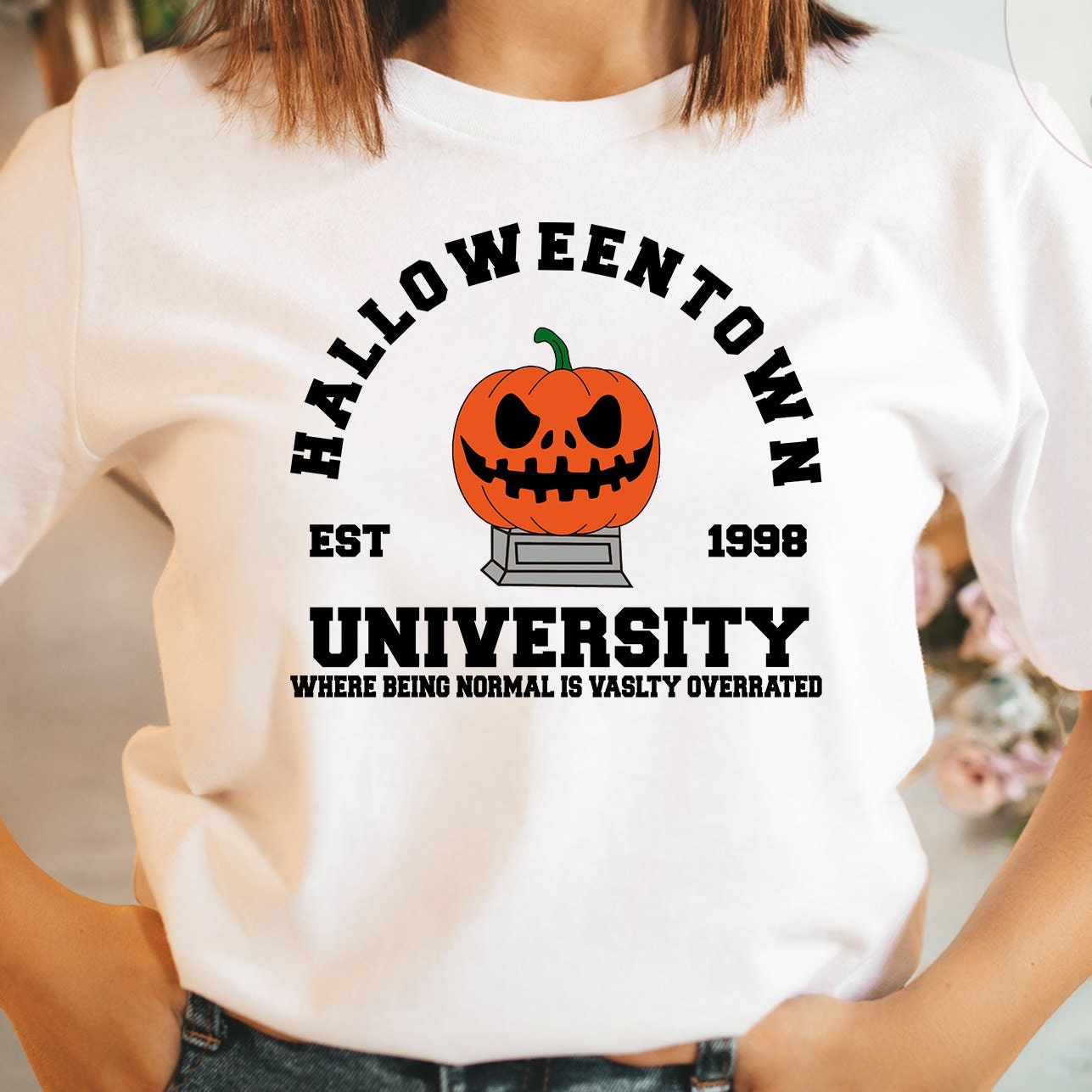 Town Party University Fall Spooky Vibes Pumpkin Halloween Unisex T-Shirt Town Party University Fall Spooky Vibes Pumpkin Halloween Unisex T-Shirt