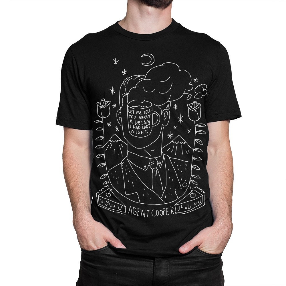 Twin Peaks Agent Cooper Black T-Shirt Twin Peaks Agent Cooper Black T-Shirt