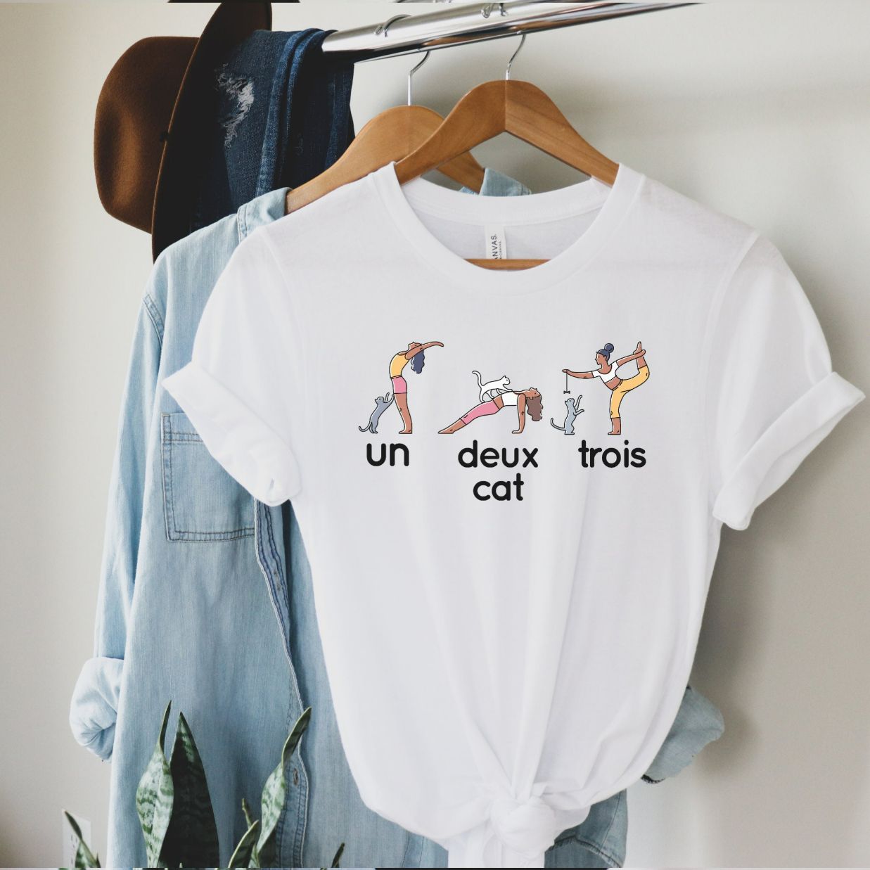Un Deux Trois Cats French Unisex T-Shirt Un Deux Trois Cats French Unisex T-Shirt