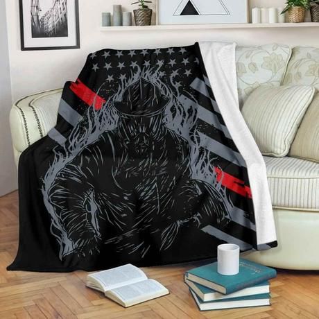 Us Firefighter Fleece Blanket Throw Blanket Gift Us Firefighter Fleece Blanket Throw Blanket Gift