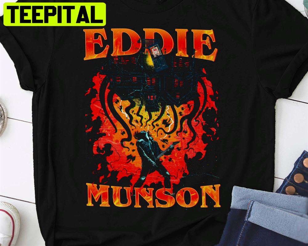 Vintage Eddie Munson Munson Stranger Things 4 Trending Unisex T-Shirt Vintage Eddie Munson Munson Stranger Things 4 Trending Unisex T-Shirt