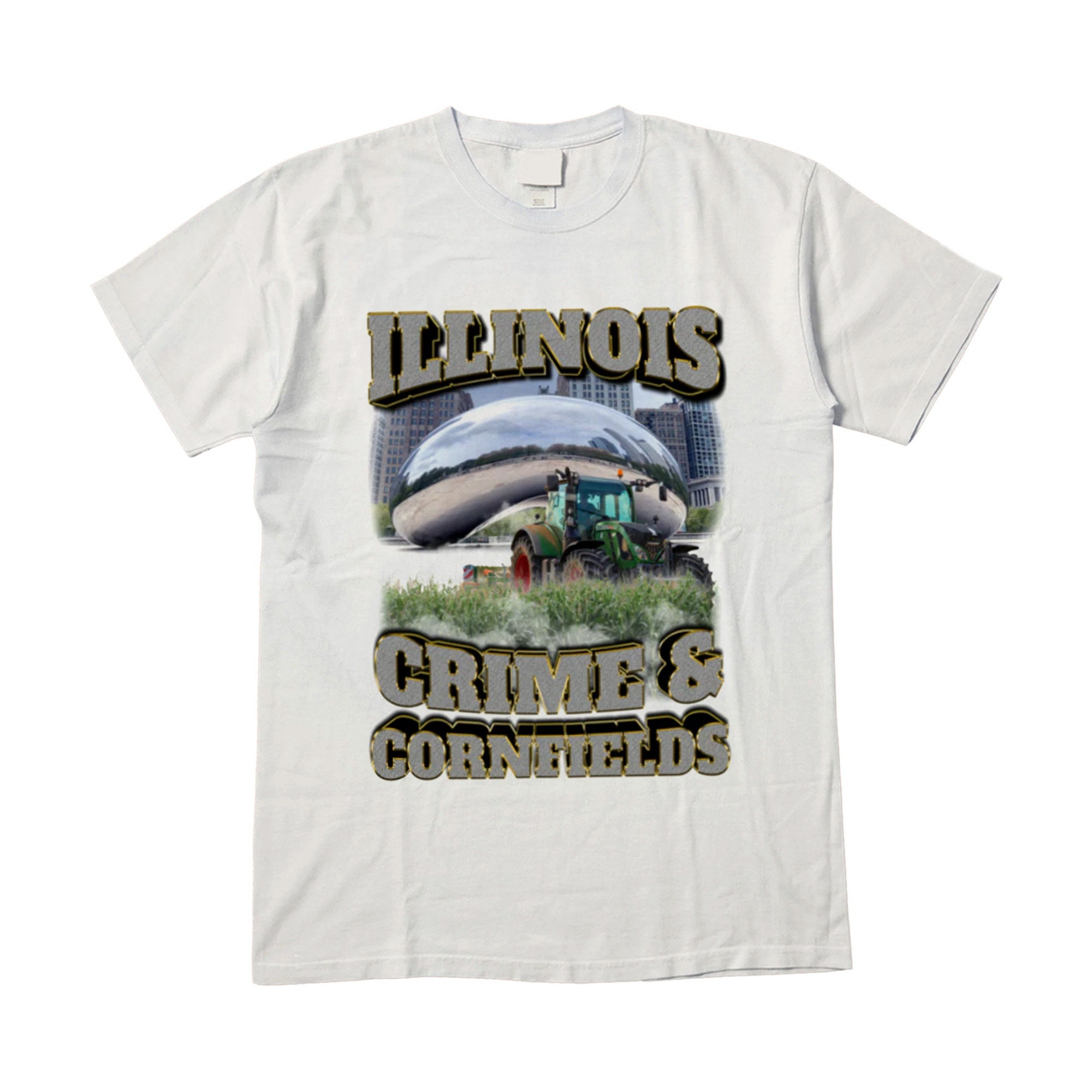 Vintage Illinois Crime And Cornfields Unisex T-Shirt Vintage Illinois Crime And Cornfields Unisex T-Shirt