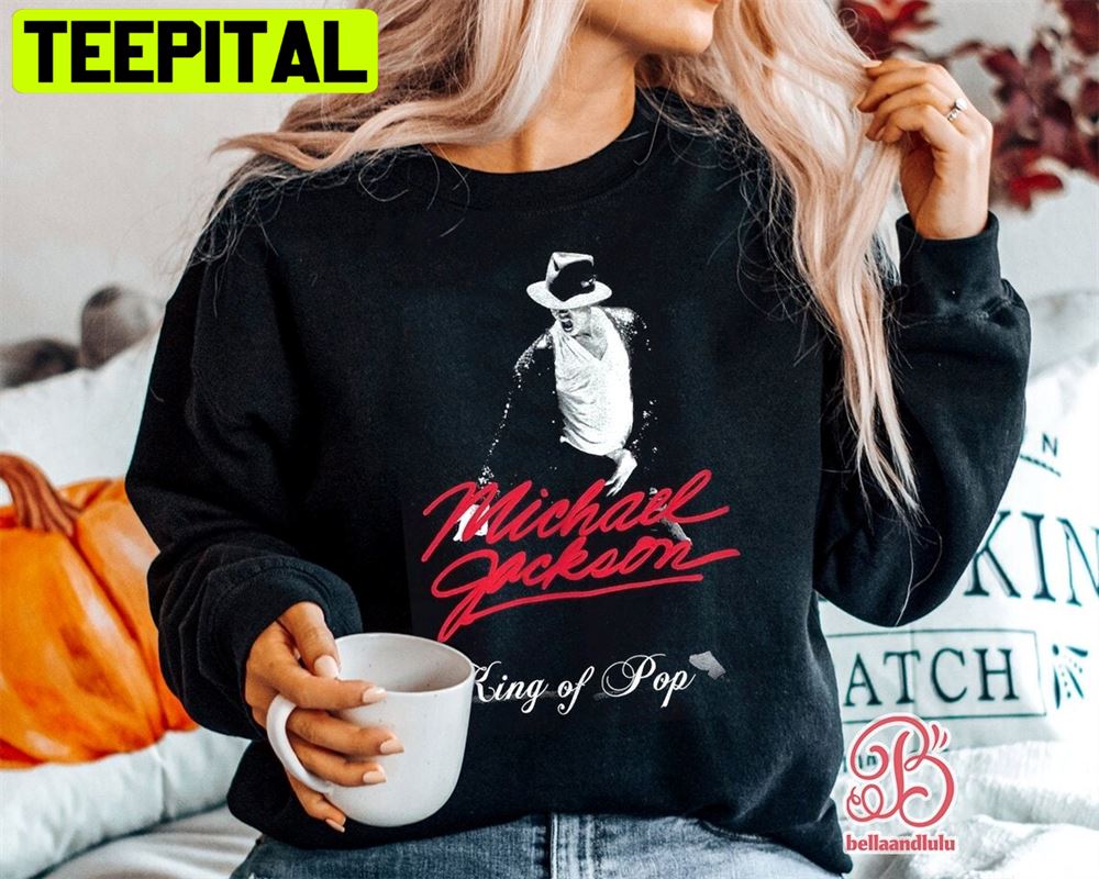 Vintage King Of Pop Michael Jackson Unisex Sweatshirt Vintage King Of Pop Michael Jackson Unisex Sweatshirt