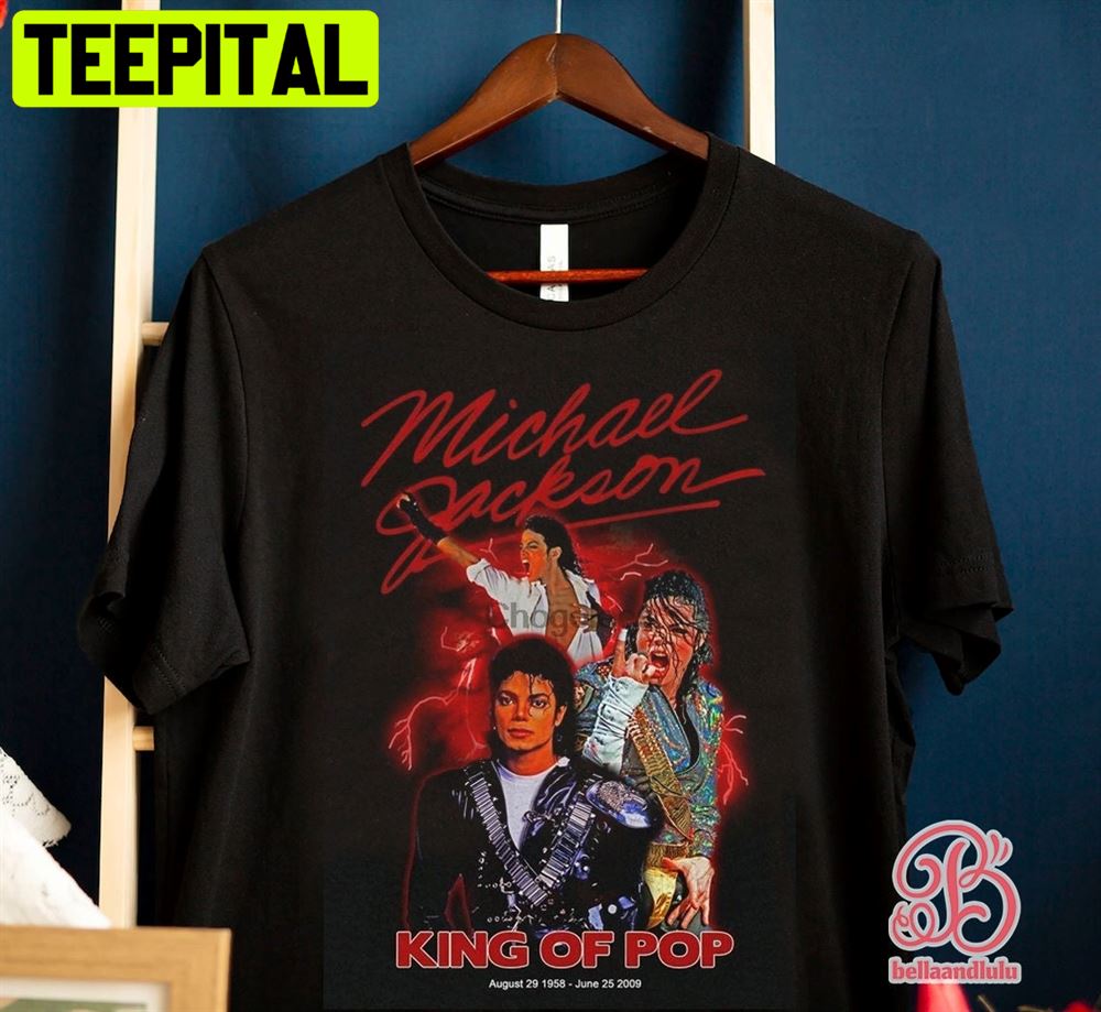 Vintage Michael Jackson Michael Jackson King Of Pop Unisex T-Shirt Vintage Michael Jackson Michael Jackson King Of Pop Unisex T-Shirt