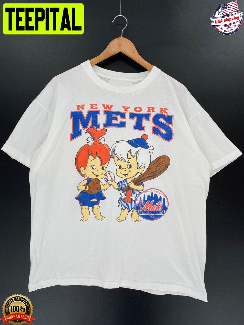 Vintage Mlb New York Mets Cartoon Unisex T-Shirt Vintage Mlb New York Mets Cartoon Unisex T-Shirt