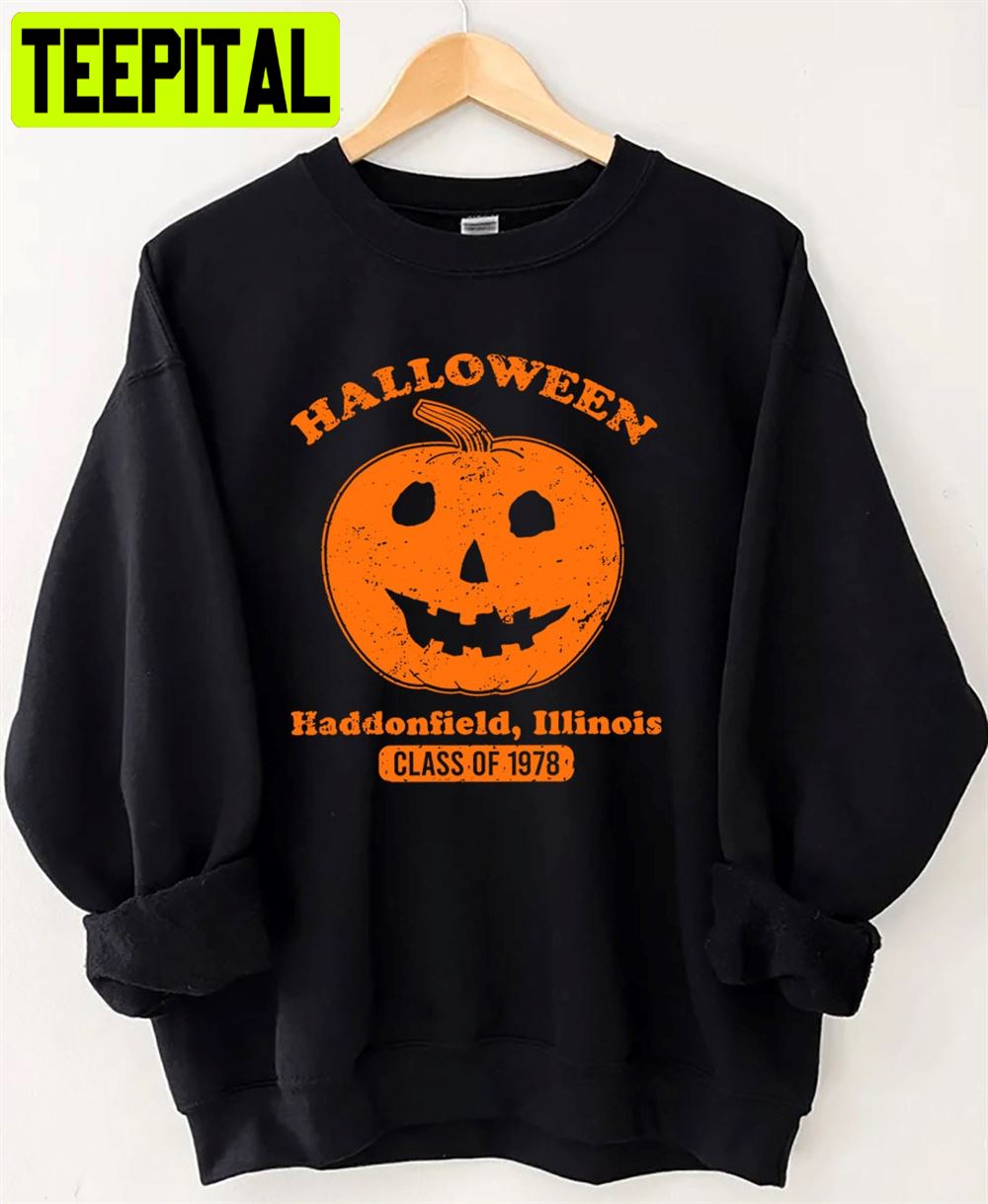 Vintage Pumpkin Halloween 1978 Haddonfield Unisex Sweatshirt Vintage Pumpkin Halloween 1978 Haddonfield Unisex Sweatshirt