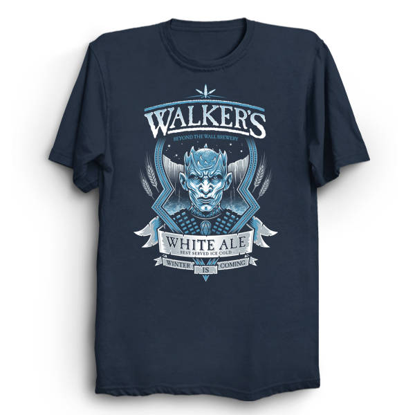 Walker's White Ale Game Of Thrones Beer Label Unisex T-Shirt Walker's White Ale Game Of Thrones Beer Label Unisex T-Shirt