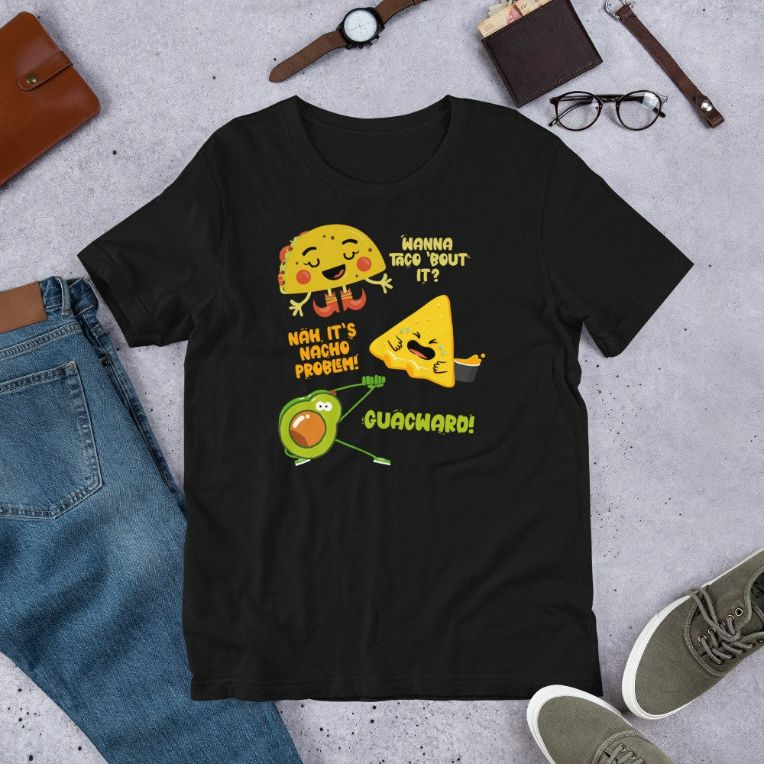 Wanna Taco Bout It, Nacho Problem! - International Nacho Day Short-Sleeve Unisex T-Shirt Wanna Taco Bout It, Nacho Problem! - International Nacho Day Short-Sleeve Unisex T-Shirt
