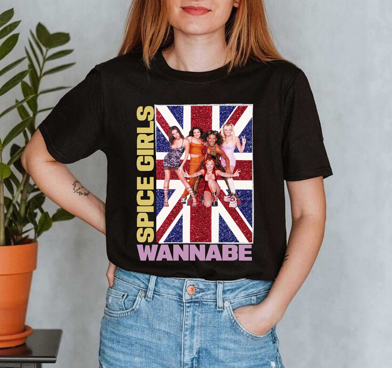 Wannabe Vintage Wannabe Spice Girls Unisex T-Shirt Wannabe Vintage Wannabe Spice Girls Unisex T-Shirt
