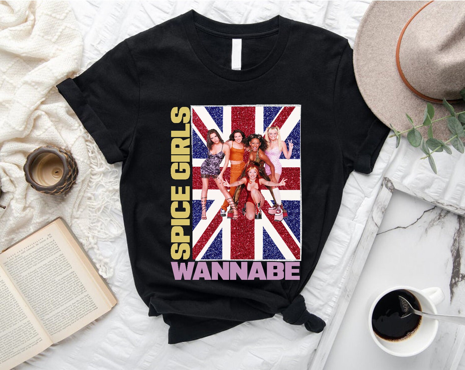 Wannabe Vintage Wannabe Spice Girls Unisex T-Shirt Wannabe Vintage Wannabe Spice Girls Unisex T-Shirt