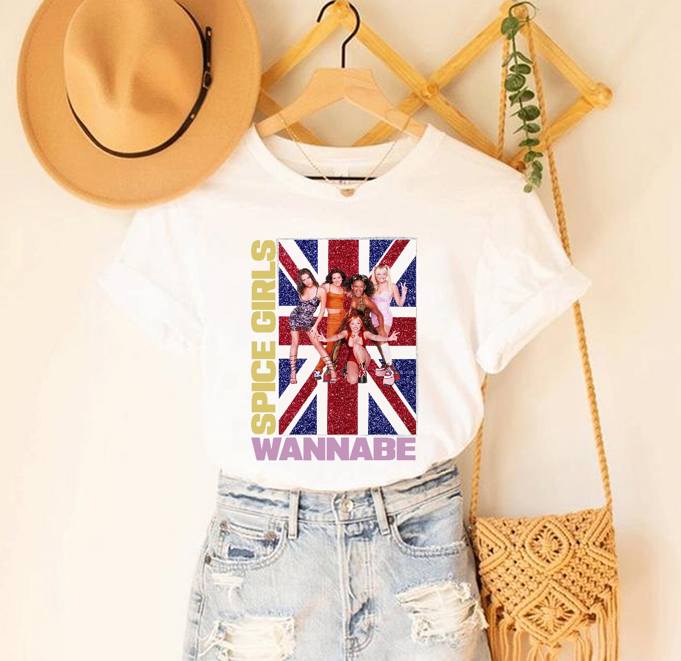 Wannabe Vintage Wannabe Spice Girls Unisex T-Shirt Wannabe Vintage Wannabe Spice Girls Unisex T-Shirt