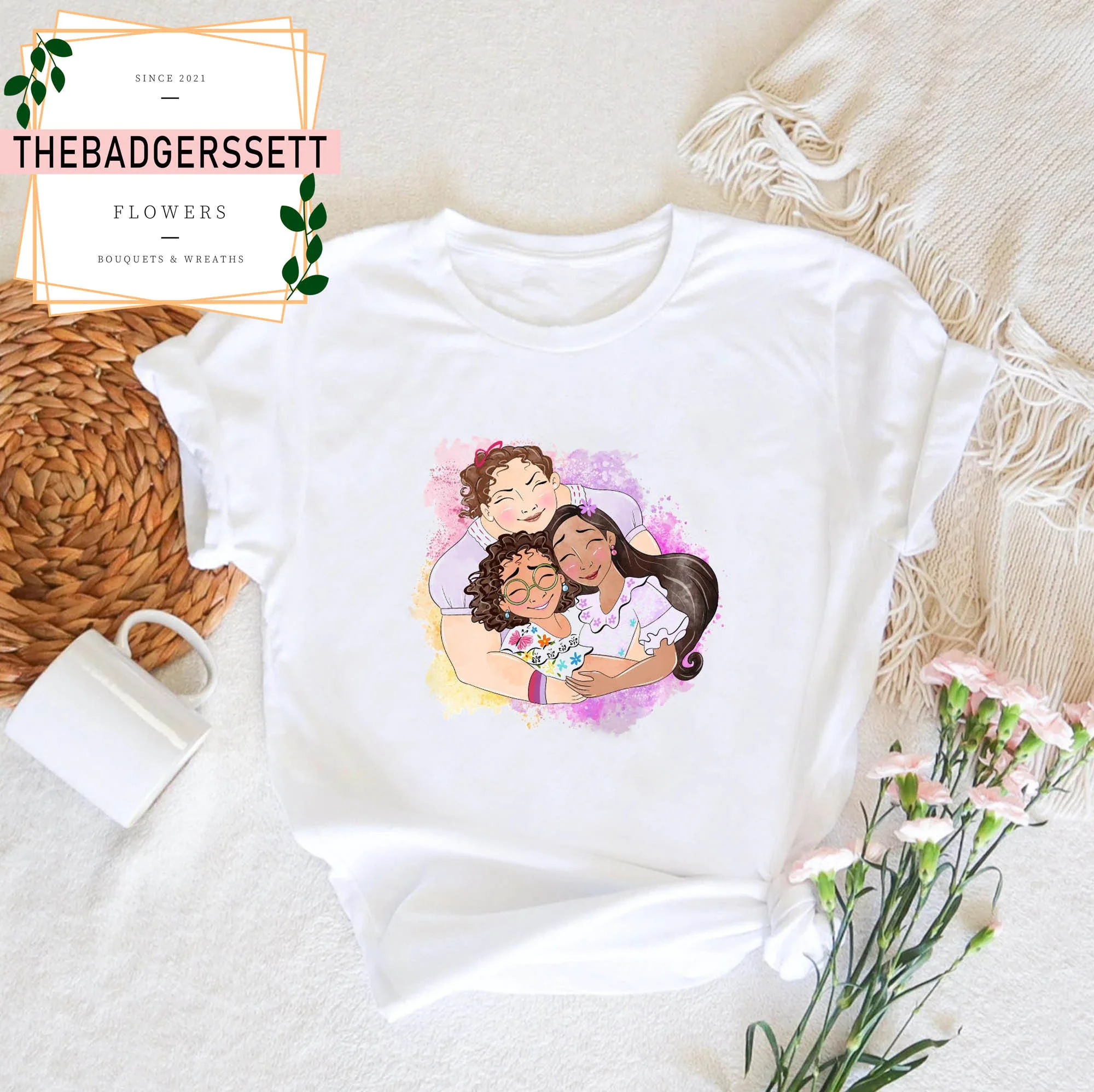 Watercolor Family Matching Isabella Mirabel Baby Disney Vacation Trip Encanto Unisex T-Shirt Watercolor Family Matching Isabella Mirabel Baby Disney Vacation Trip Encanto Unisex T-Shirt