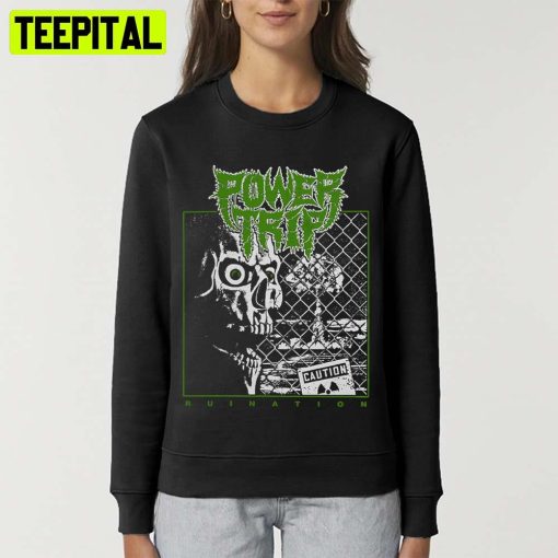 Wavves Power Trip Green Ruination 2022 Illustration Unisex T-Shirt