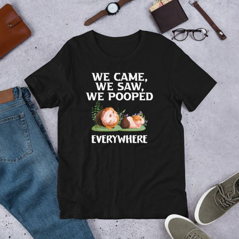 We Came We Saw Cute Wheek Guinea Pig Lover Short-Sleeve Unisex T-Shirt We Came We Saw Cute Wheek Guinea Pig Lover Short-Sleeve Unisex T-Shirt