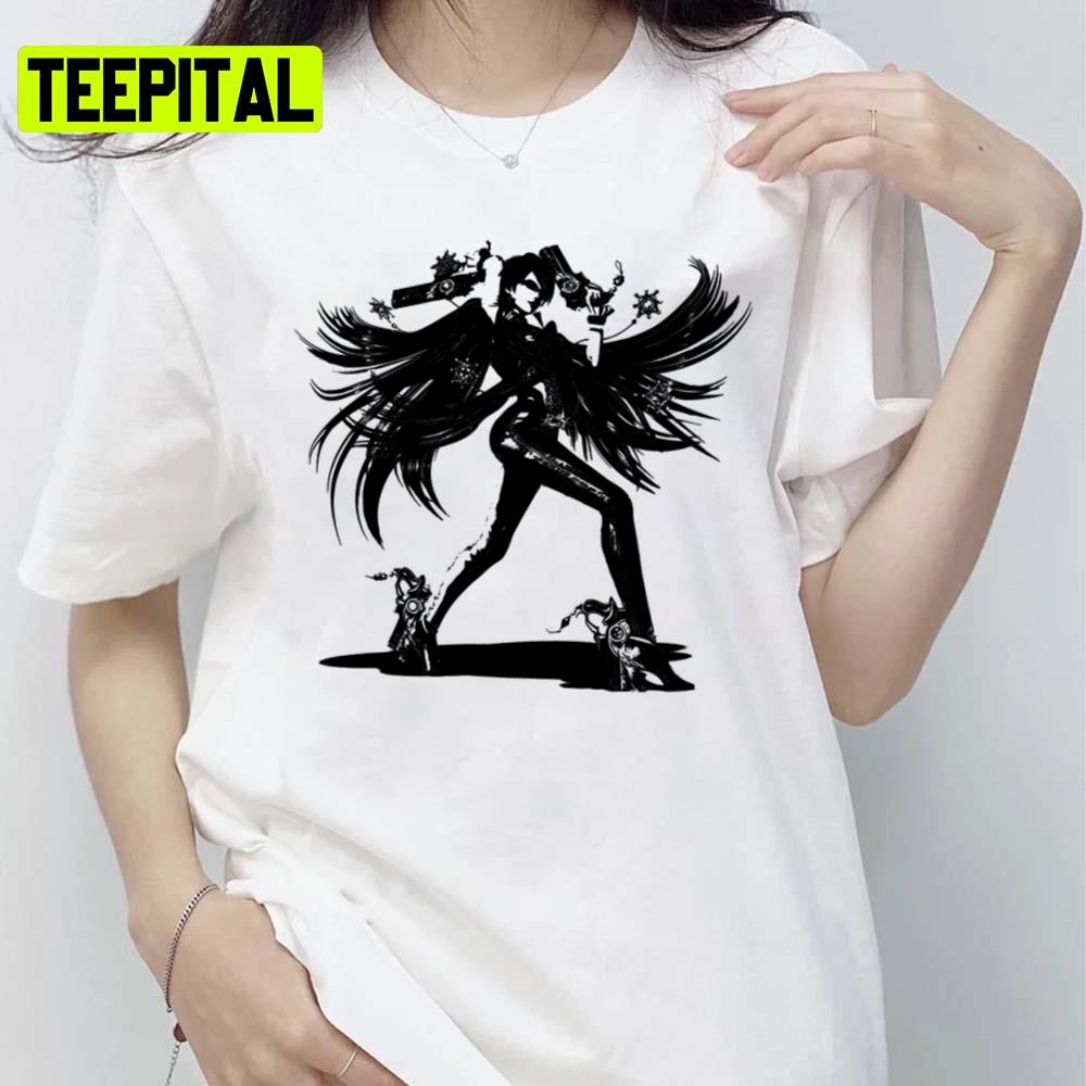 Weathered Bayonetta 2022 Illustration Unisex T-Shirt Weathered Bayonetta 2022 Illustration Unisex T-Shirt