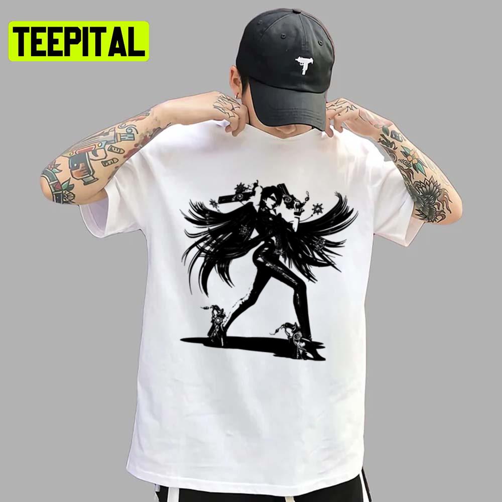Weathered Bayonetta 2022 Illustration Unisex T-Shirt Weathered Bayonetta 2022 Illustration Unisex T-Shirt