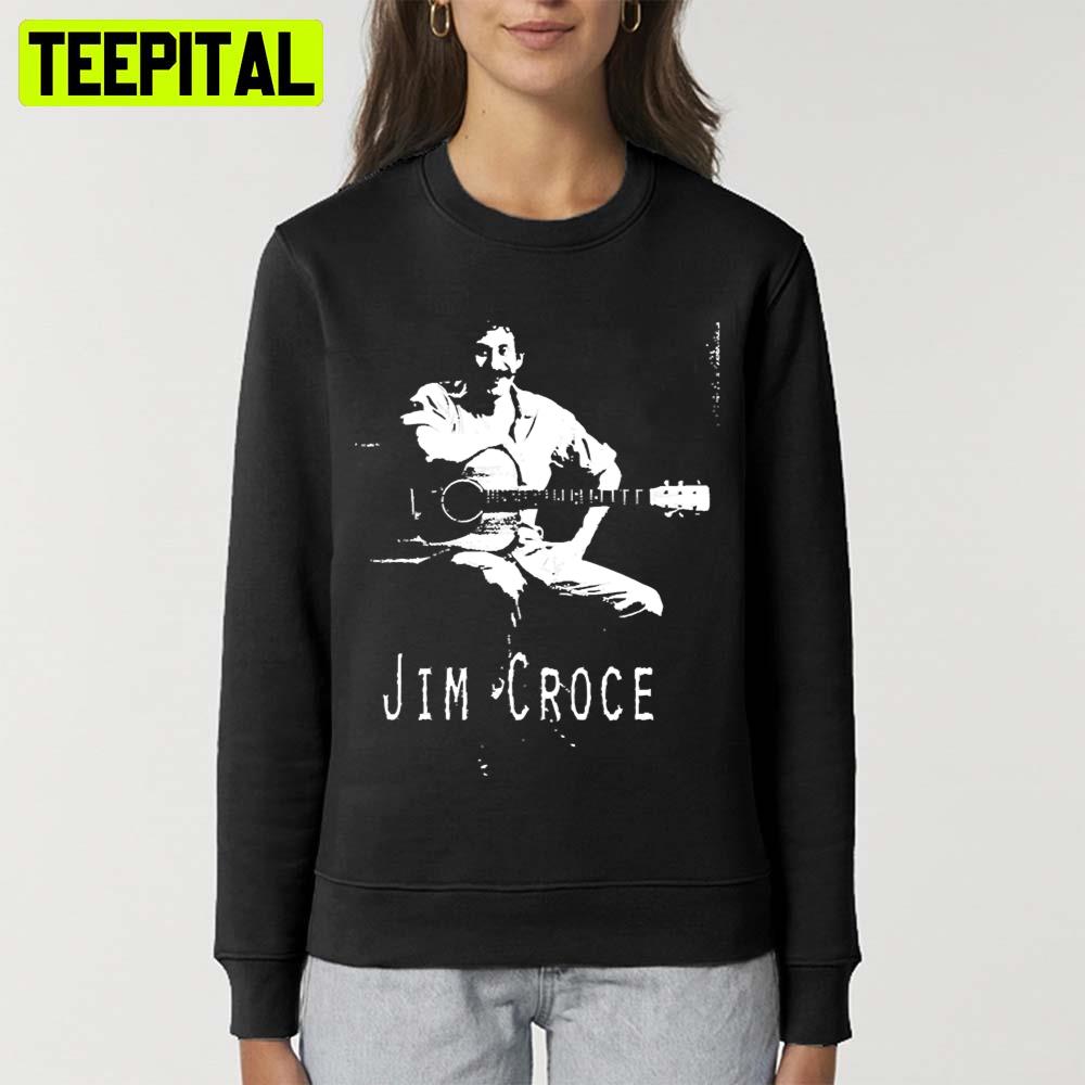 White Art Portrait Jim Croce Jim Croce Unisex T-Shirt White Art Portrait Jim Croce Jim Croce Unisex T-Shirt