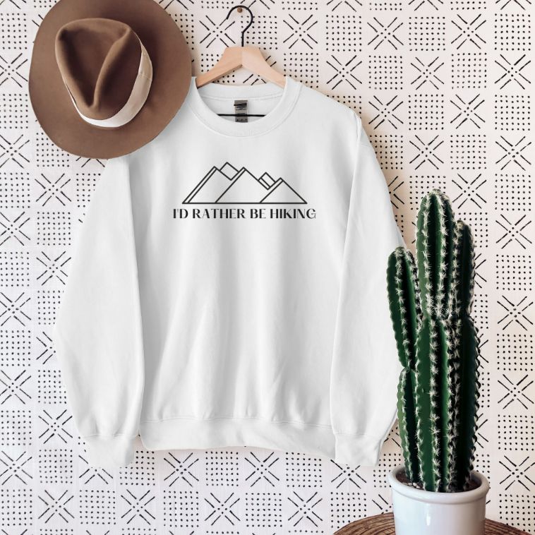 White Hiking Sweatshirt White Hiking Sweatshirt