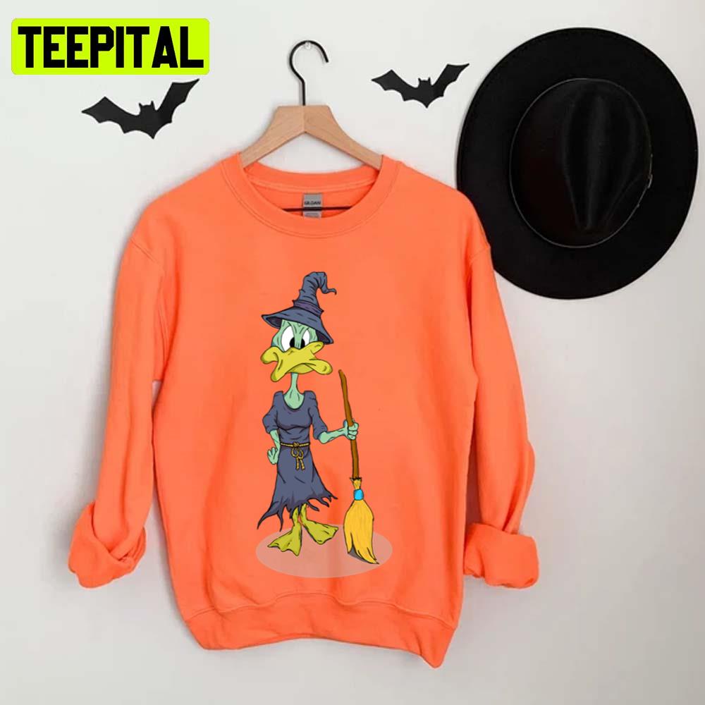 Witch Donald Duck Design For Halloween Unisex T-Shirt Witch Donald Duck Design For Halloween Unisex T-Shirt