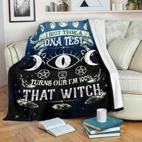Witch Fleece Blanket Throw Blanket Gift Witch Fleece Blanket Throw Blanket Gift