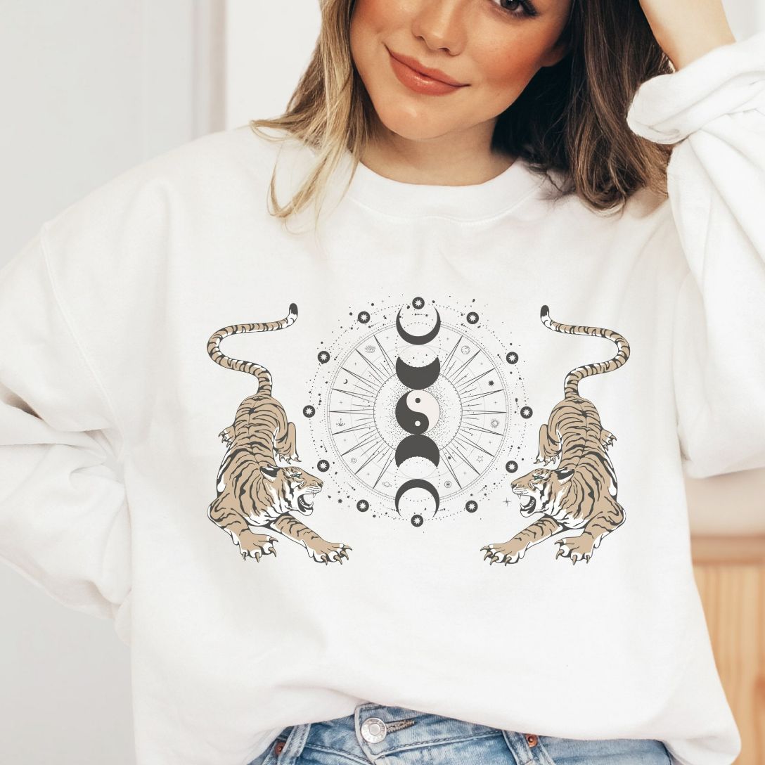 Year of the Tiger Vintage Tiger Sweatshirt Year of the Tiger Vintage Tiger Sweatshirt