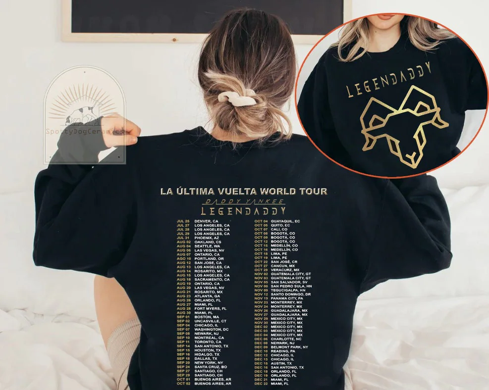 2022 Daddy Yankee Legendaddy La Ultima Vuelta New Art T-Shirt 2022 Daddy Yankee Legendaddy La Ultima Vuelta New Art T-Shirt