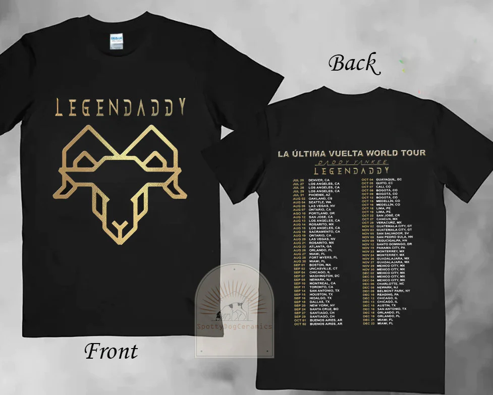 2022 Daddy Yankee Legendaddy La Ultima Vuelta New Art T-Shirt 2022 Daddy Yankee Legendaddy La Ultima Vuelta New Art T-Shirt
