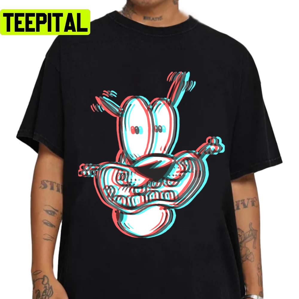 3d Scoop Courage The Cowardly Dog Unisex T-Shirt 3d Scoop Courage The Cowardly Dog Unisex T-Shirt
