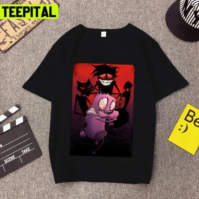 90s Cartoon Courage The Cowardly Dog Unisex T-Shirt 90s Cartoon Courage The Cowardly Dog Unisex T-Shirt