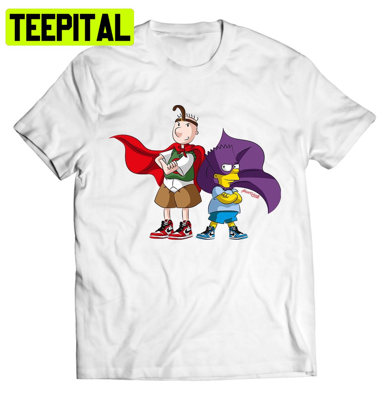 90s Super Heros Mashup Bat Simpson Trending Unisex T-Shirt 90s Super Heros Mashup Bat Simpson Trending Unisex T-Shirt