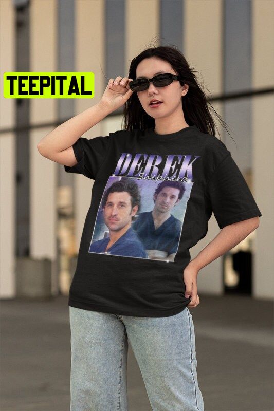 90s Vintage Derek Shepherd Grey's Anatomy Tv Series Unisex Shirt 90s Vintage Derek Shepherd Grey's Anatomy Tv Series Unisex Shirt