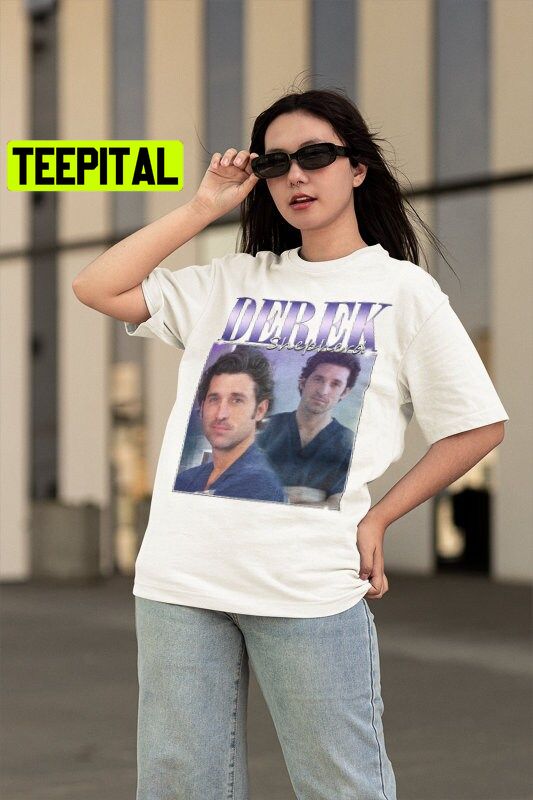 90s Vintage Derek Shepherd Grey's Anatomy Tv Series Unisex Shirt 90s Vintage Derek Shepherd Grey's Anatomy Tv Series Unisex Shirt