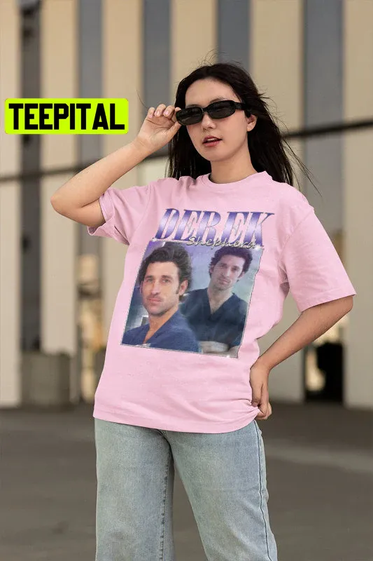 90s Vintage Derek Shepherd Grey's Anatomy Tv Series Unisex Shirt 90s Vintage Derek Shepherd Grey's Anatomy Tv Series Unisex Shirt